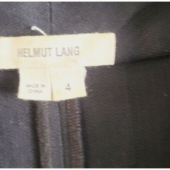 Helmut Lang Twisted Front Cap Sleeve Dress in Black Sheath Dress Size 4 - Picture 2 of 8